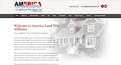 Desktop Screenshot of americalandtitle.com